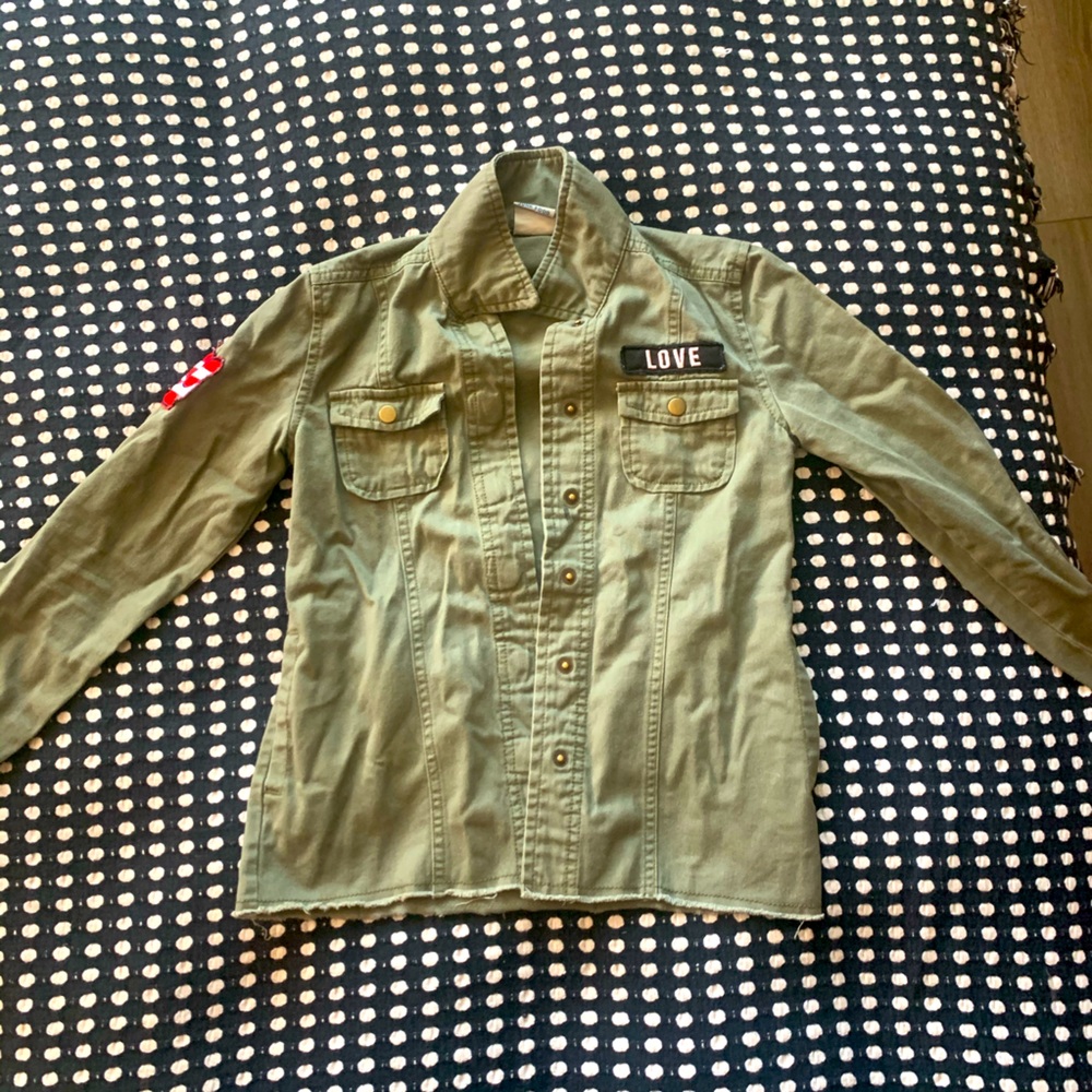 Girls Military Statement Jacket